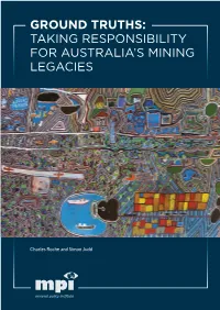 Taking Responsibility for Australia's Mining Legacies