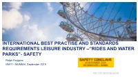 Amusement Park Safety Practices
