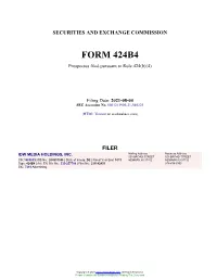 IDW MEDIA HOLDINGS, INC. Form 424B4 Filed 2021-08-04