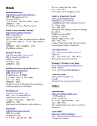 Materials Resources
