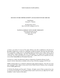 Nber Working Paper Series