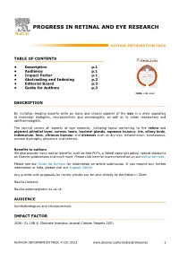 Progress in Retinal and Eye Research