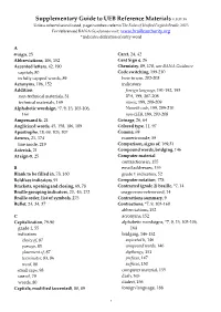 Supplementary Guide to UEB Reference Materials V.8.31.16