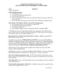Washington Crossing Council, Bsa 2021 Unit Verification Worksheet & Payment Form