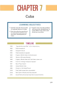 Chapter 7 Cuba