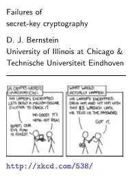 Failures of Secret-Key Cryptography D