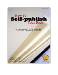 How to Self-Publish Your Book