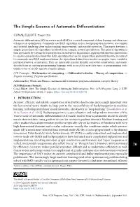 The Simple Essence of Automatic Differentiation