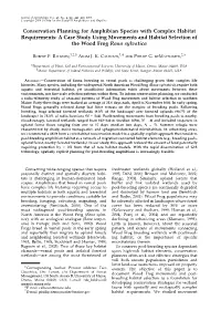 Conservation Planning for Amphibian Species with Complex Habitat Requirements: a Case Study Using Movements and Habitat Selection of the Wood Frog Rana Sylvatica