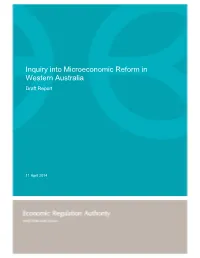 Inquiry Into Microeconomic Reform in Western Australia Draft Report