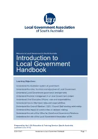 Introduction to Local Government Handbook