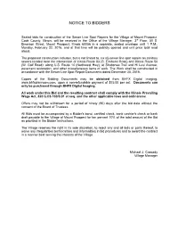 Notice to Bidders