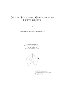 On the Symmetric Generation of Finite Groups