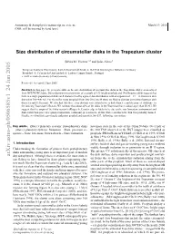 Size Distribution of Circumstellar Disks in the Trapezium Cluster