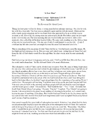 “A New Man” Scripture Lesson