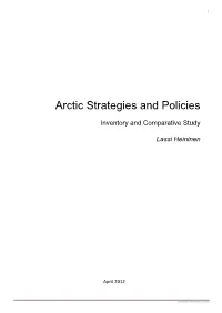 Arctic Strategies and Policies
