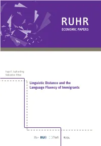 Linguistic Distance and the Language Fluency of Immigrants