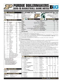 012719 Purdue Game Notes.Indd