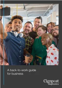 A Back-To-Work Guide for Business Foreword