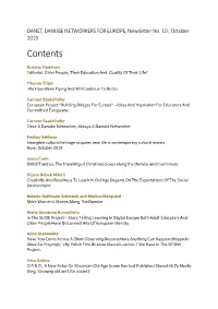 DANET, DANUBE NETWORKERS for EUROPE, Newsletter No. 10 , October 2019