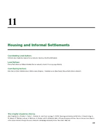 Housing and Informal Settlements