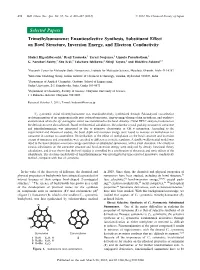 Trimethylsumanene: Enantioselective Synthesis, Substituent Effect on Bowl Structure, Inversion Energy, and Electron Conductivity