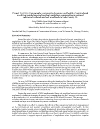 1 Project T-107-D-1: Demography, Community Dynamics, and Health of Reintroduced Wood Frog Populations and Resident Amphibian