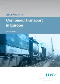 2012 Report on Combined Transport in Europe