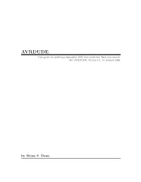 Avrdude Userguide