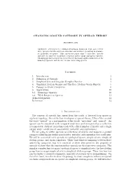 CHANGING GROUND CATEGORY in OPERAD THEORY Contents 1