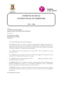 Commune De Maule Contrat