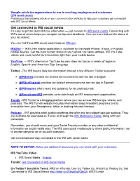 Get Connected…To IRS Social Media