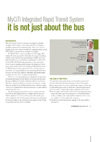It Is Not Just About the Bus