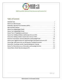 Table of Contents