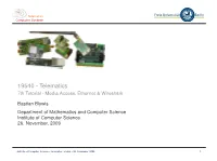 19540 - Telematics 7Th Tutorial - Media Access, Ethernet & Wireshark