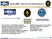 20Mm AMR – New Use for Unused Ammo