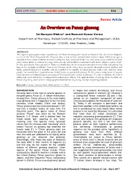 An Overview on Panax Ginseng