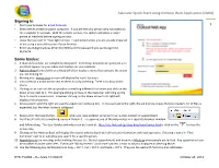 Calendar Quick Start Using Outlook Web Application (OWA) 1 Signing