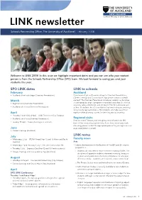 LINK Newsletter Schools Partnership Office, the University of Auckland | February 2008