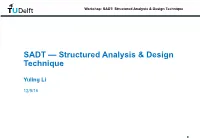 SADT — Structured Analysis & Design Technique