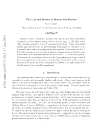 The Ups and Downs of Baryon Oscillations