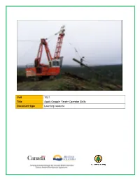 Unit 1021 Apply Grapple Yarder Operator Skills