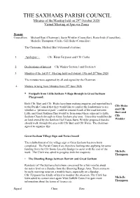 The Saxhams Minutes Final Oct 20