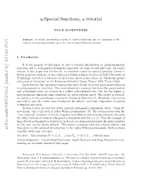 Q-Special Functions, a Tutorial