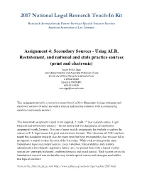 Secondary Sources Assignment