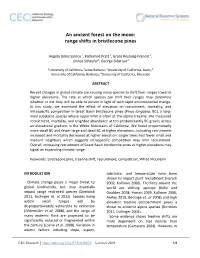 An Ancient Forest on the Move: Range Shifts in Bristlecone Pines