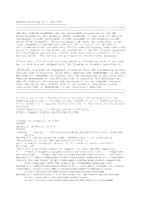 Bigfix Inventory Open Source Licenses and Notices