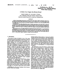 Geophysical Fluid Dynamics Institute T-Iorida State University a Study Of