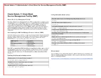 Oracle Solaris 11 Administrator's Cheat Sheet for Service Management Facility (SMF)