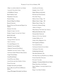 Reciprocal Access List As of January 2020 Albany Law School Schaffer